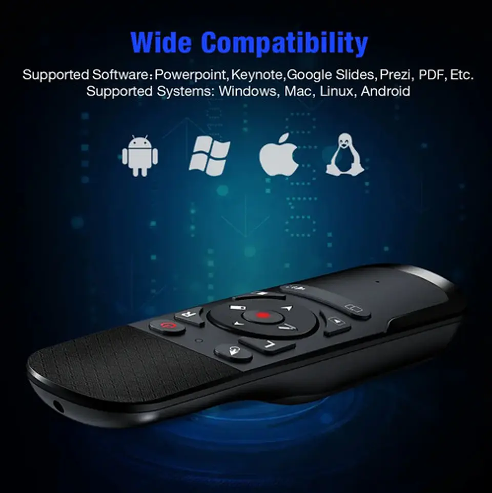 Presentador Diapositivas y Air Mouse Puntero Láser PPT USB 6