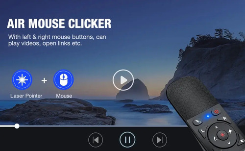 Presentador Diapositivas Y Air Mouse Puntero Láser Ppt Usb 7