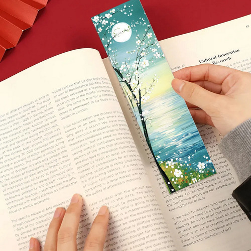 Set 32 Marcador De Página Pinturas De Óleo Y Paisajes 6