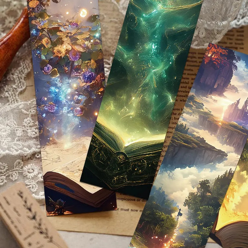 Set 30 Marcador De Página Lectura Magia Fantasia Misterio 4