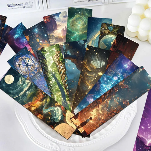 Set 30 Marcador De Página Lectura Magia Fantasia Misterio 7
