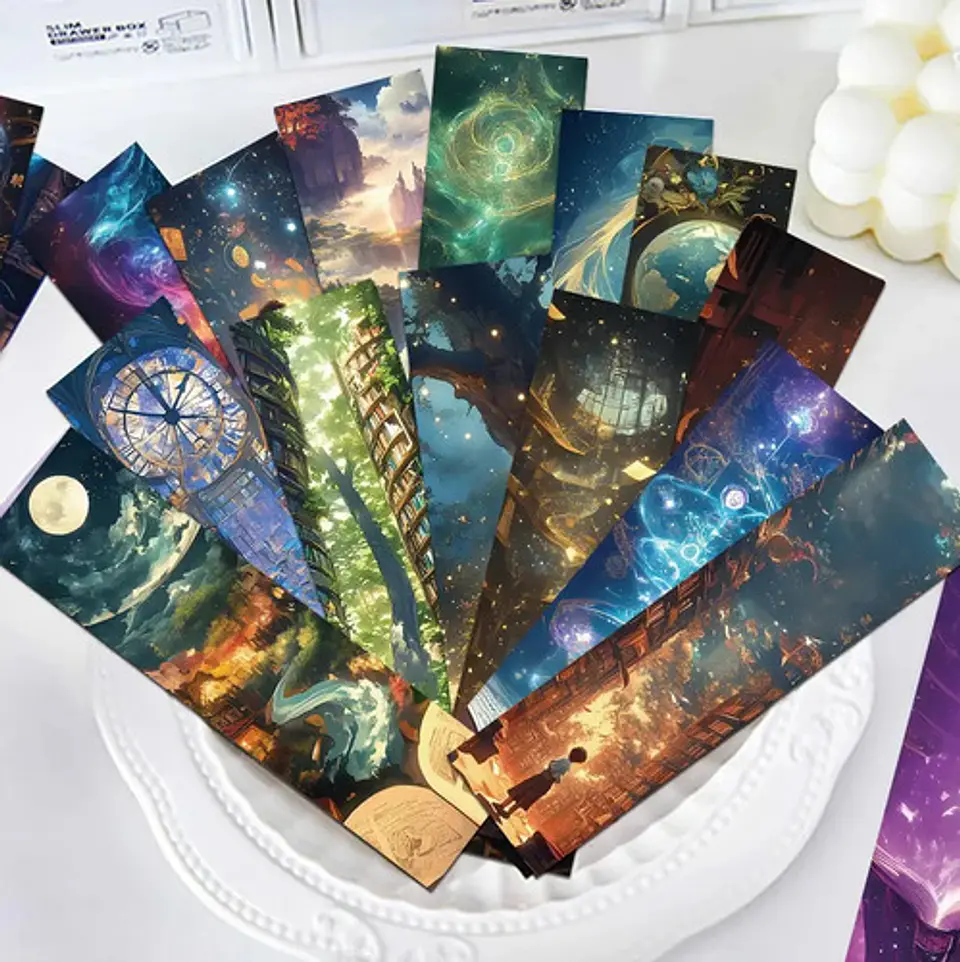 Set 30 Marcador De Página Lectura Magia Fantasia Misterio 7