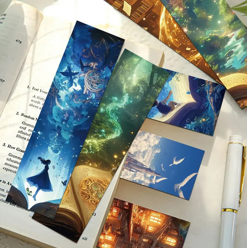 Set 30 Marcador De Página Lectura Magia Fantasia Misterio 9