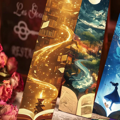 Set 30 Marcador De Página Lectura Magia Fantasia Misterio 10