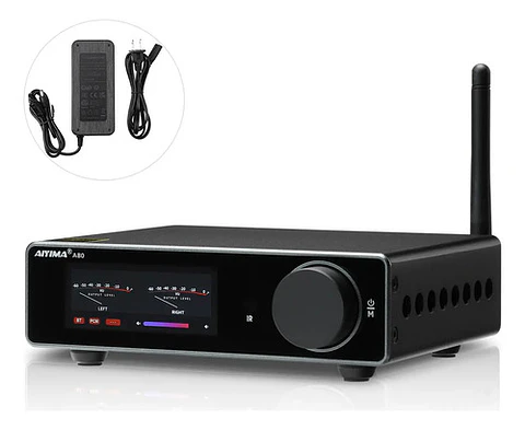 Amplificador Audio Aiyima A80 Hi-res Bluetooth 300wx2 Hifi