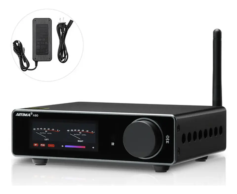 Amplificador Audio Aiyima A80 Hi-res Bluetooth 300Wx2 Hifi 1