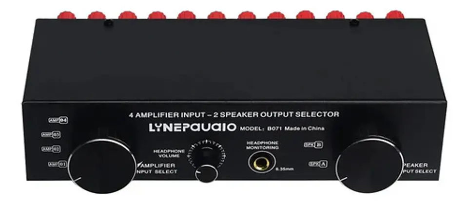 Conmutador Selector de Parlantes y Amplificador 2x4 Switch Hifi 1