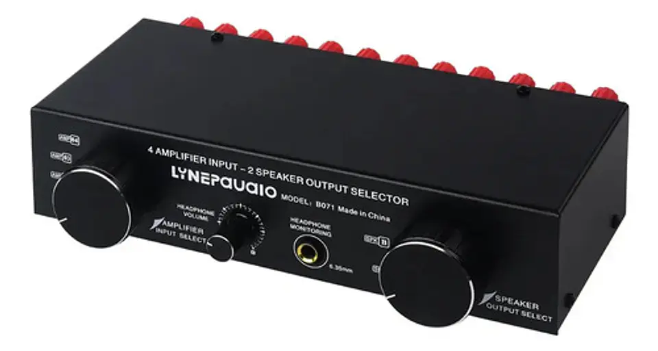 Conmutador Selector de Parlantes y Amplificador 2x4 Switch Hifi 2