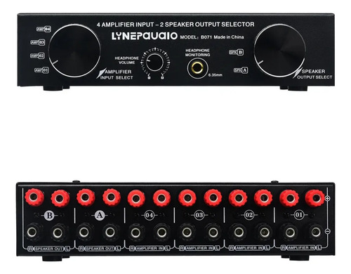 Conmutador Selector Parlantes Y Amplificador 2x4 Switch Hifi 3