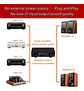 Conmutador Selector de Parlantes y Amplificador 2x4 Switch Hifi - Miniatura 4