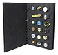 Organizador para Pins Metalicos Exhibidor Fieltro Tipo Libro - Miniatura 1