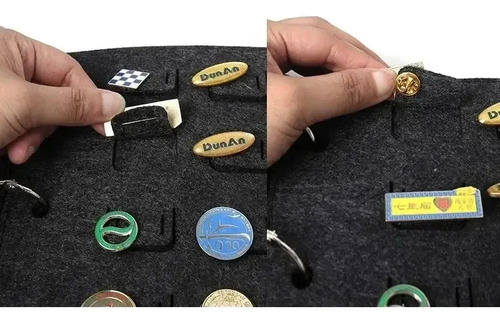 Organizador Para Pins Metalicos Exhibidor Fieltro Tipo Libro 3