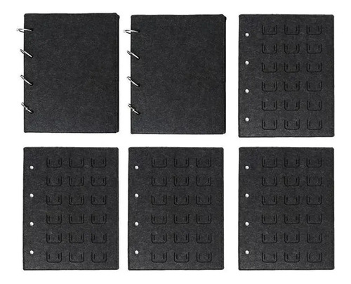 Organizador Para Pins Metalicos Exhibidor Fieltro Tipo Libro 5