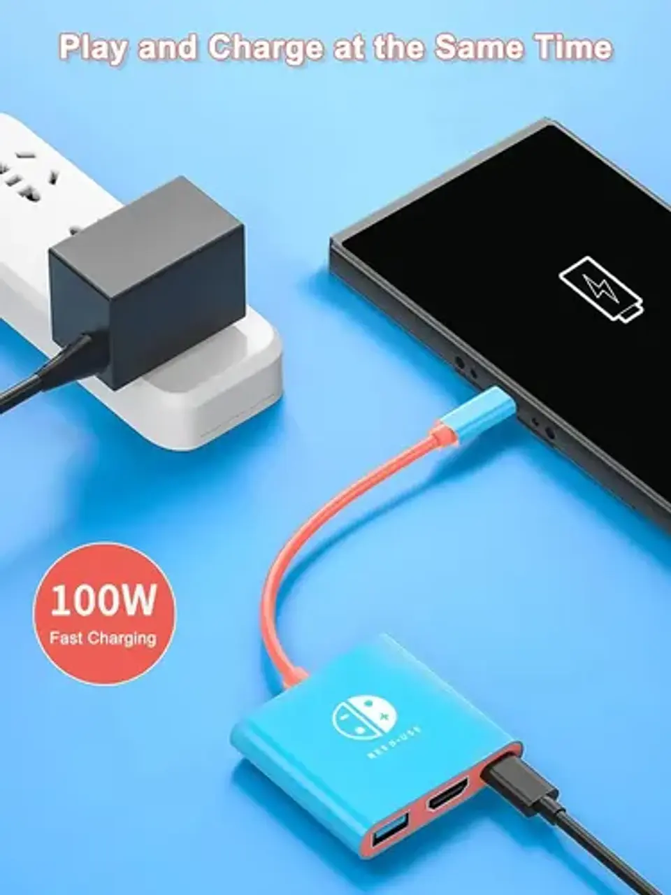 Hub Dock Usb C a Hdmi Compatible con Nintendo Switch 4k 2k 6