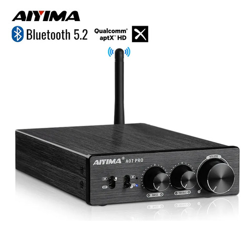Amplificador De Audio Aiyima A07 Pro Hifi Bluetooth 36v/6a 2