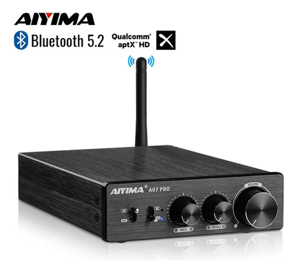 Amplificador de Audio Aiyima A07 Pro Hifi Bluetooth 36V 6A 2