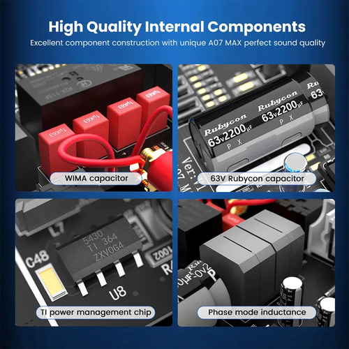 Amplificador Audio Aiyima A07 Max Estéreo Y Mono 300wx2 Hifi 5