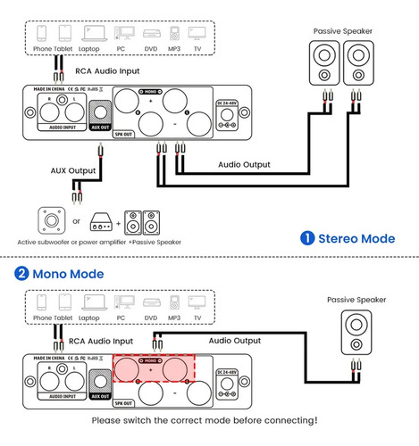 Amplificador Audio Aiyima A07 Max Estéreo Y Mono 300wx2 Hifi 9