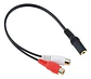 Adaptador de Conectores Audio Estéreo Rca A 3.5mm Hembras - Miniatura 1