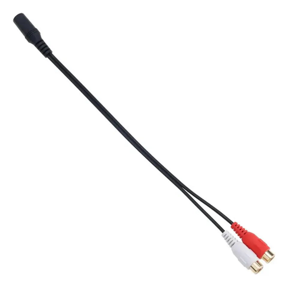 Adaptador de Conectores Audio Estéreo Rca A 3.5mm Hembras 4