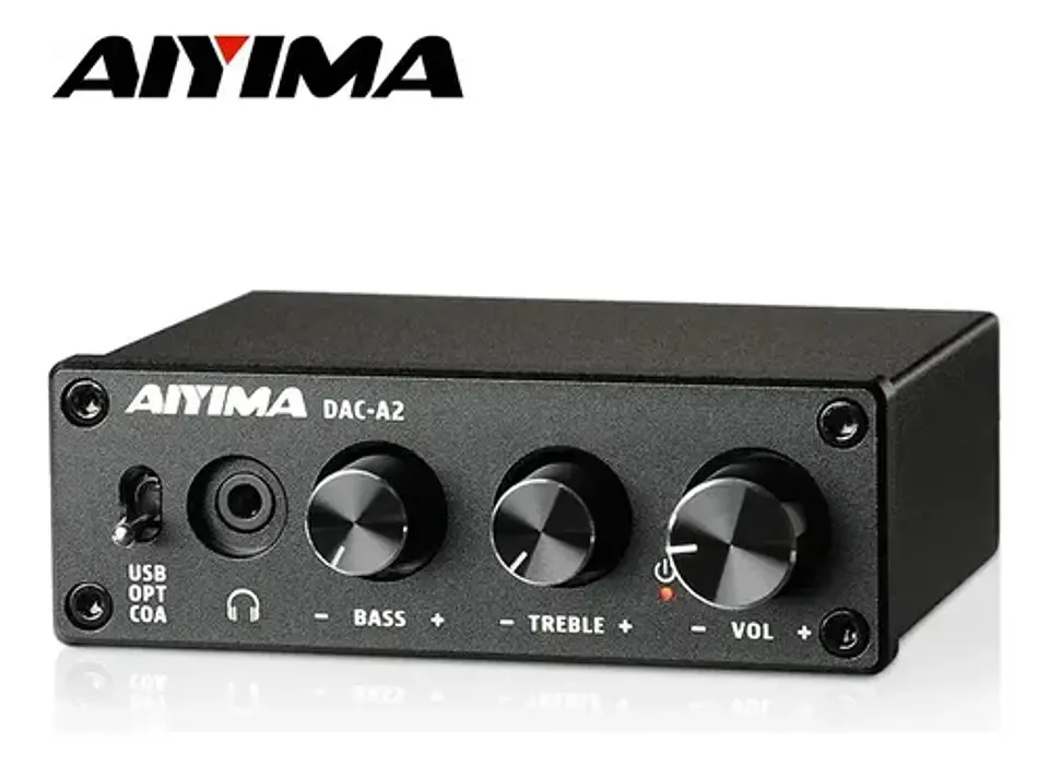 Conversor de Audio Aiyima DAC A2 Hifi 24bits/192khz PC USB 8