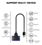 Adaptador USB 3.0 y USB-C a Sata Disco Duro SSD + Fuente 12V - Miniatura 6