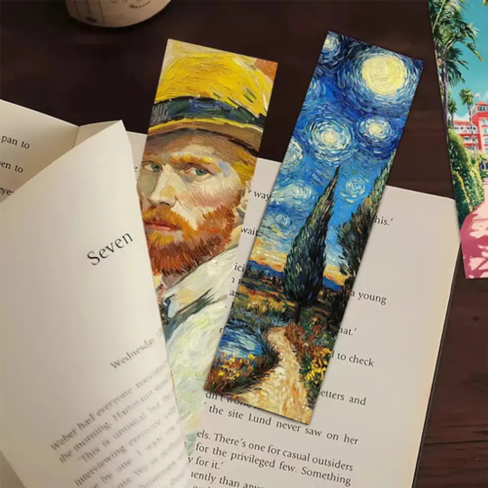 Set 32 Marcador de Página Van Gogh Oil Arte en Oleo Pinturas 5