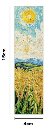 Set 32 Marcador De Página Van Gogh Oil Doble Impresión Arte 6