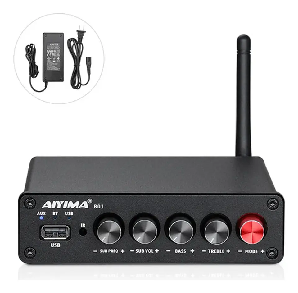 Amplificador de Sonido Aiyima B01 2.1 Bt 50wx2 + 100w Hifi 1
