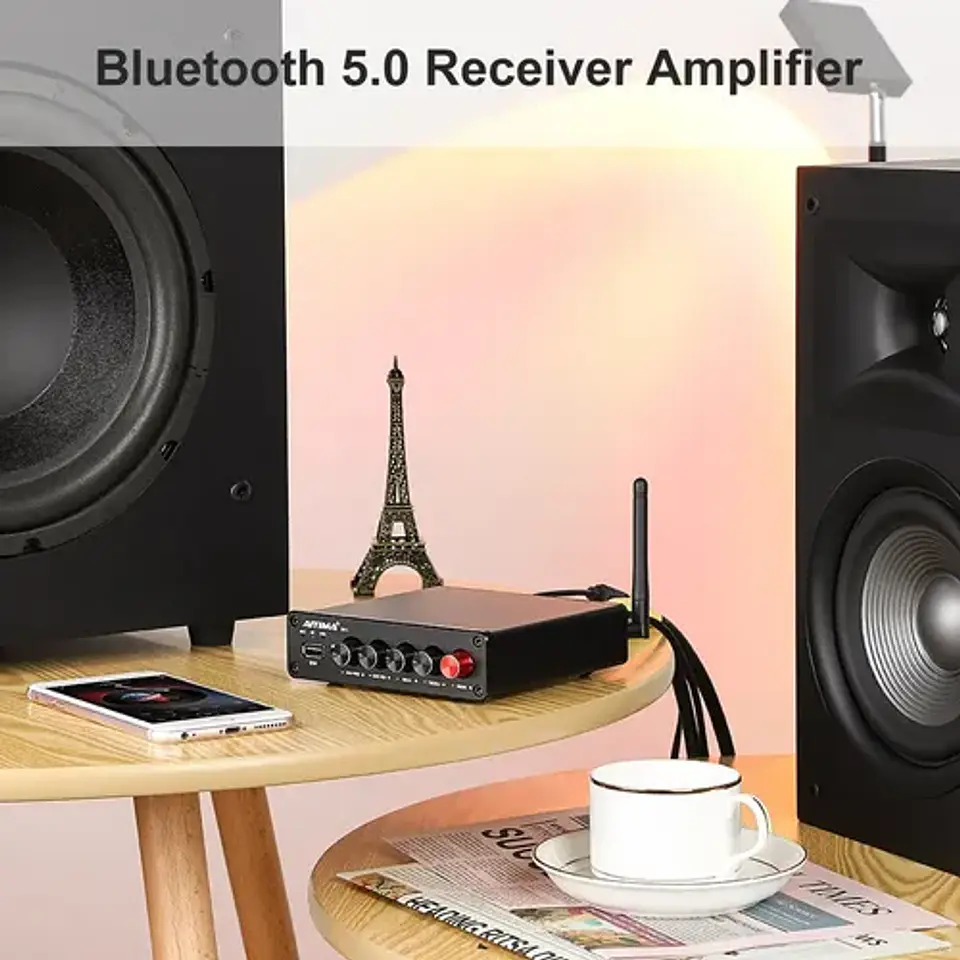 Amplificador de Sonido Aiyima B01 2.1 Bt 50wx2 + 100w Hifi 6