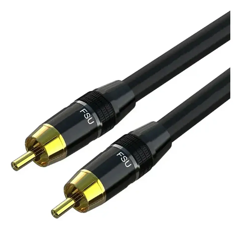 Cable RCA FSU Coaxial Digital Subwoofer 2m Audio Hifi 200cm 1