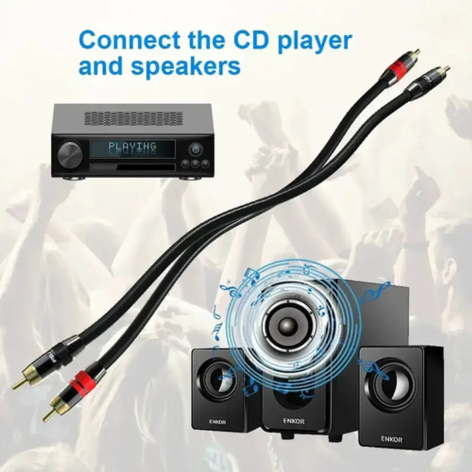 Cable RCA FSU Coaxial Digital Subwoofer 2m Audio Hifi 200cm 6