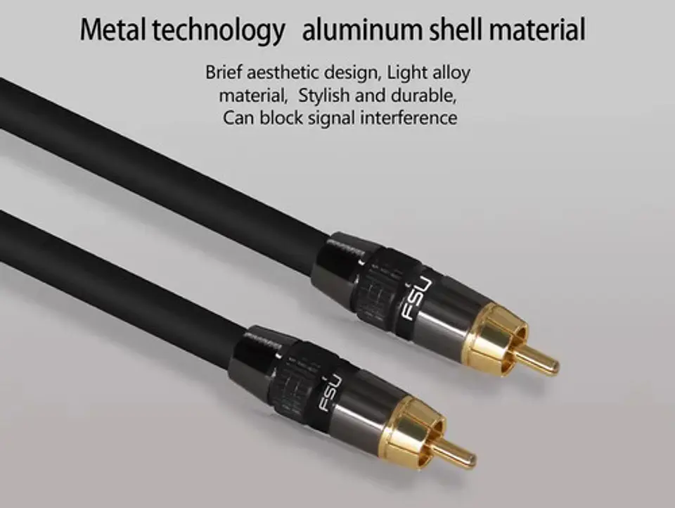 Cable RCA FSU Coaxial Digital Subwoofer 2m Audio Hifi 200cm 7
