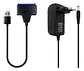 Adaptador USB 3.0 a Sata Disco Duro SSD 2.5 y 3.5 Fuente 12V - Miniatura 1