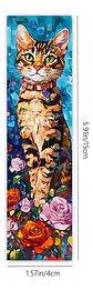 Set 32 Marcador de Página Gatitos y Flores Doble Impresión - Miniatura 6