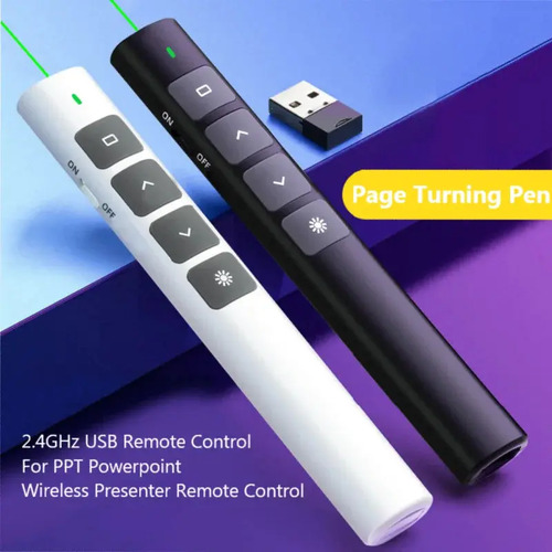 Presentador Diapositivas Puntero Láser Pen Slide Rosado Ppt 4