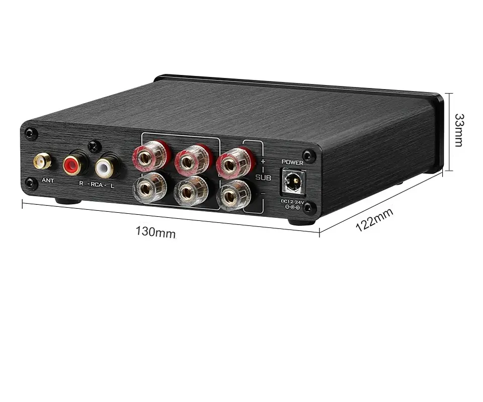 Amplificador de Sonido Aiyima A03 2.1 Bt 50wx2 + 100w Hifi 4