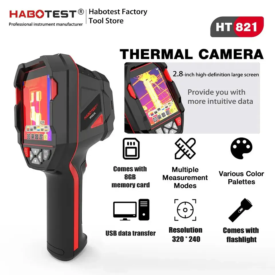 Termógrafo Cámara Termográfica Infrarroja HABOTEST HT821A 2