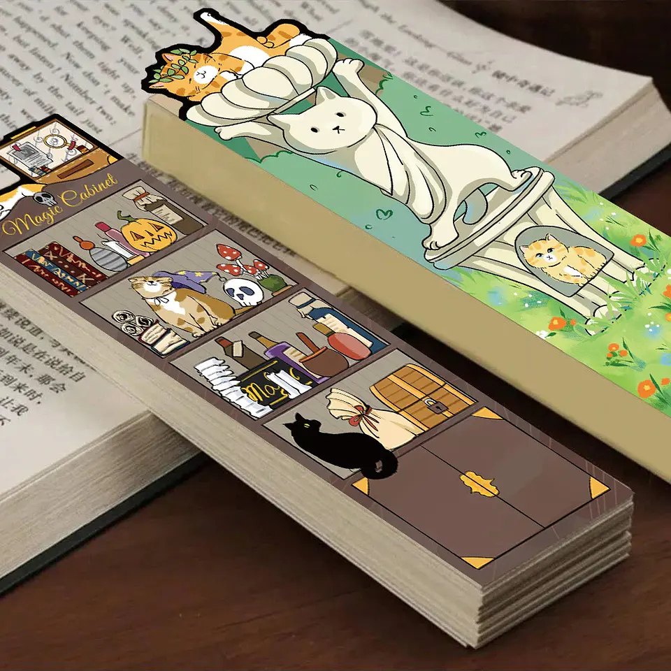 Set 30 Piezas Marcador de Página Libro Gatitos Divertidos Tiernos 5