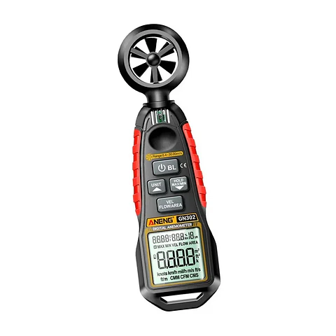 Anemómetro y Termómetro Digital ANENG GN302 Velocidad del Viento