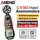 Anemómetro y Termómetro Digital ANENG GN302 Velocidad del Viento - Miniatura 2