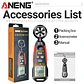 Anemómetro y Termómetro Digital ANENG GN302 Velocidad del Viento - Miniatura 10