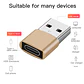 Adaptador USB Tipo C hembra a USB macho OTG Celular Notebook - Miniatura 7