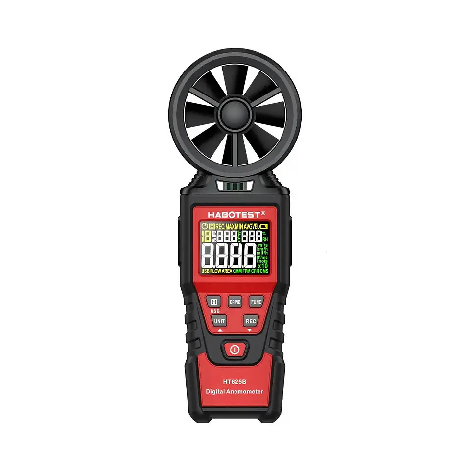 Anemometro HABOTEST HT625B Velocidad del Viento Profesional 1