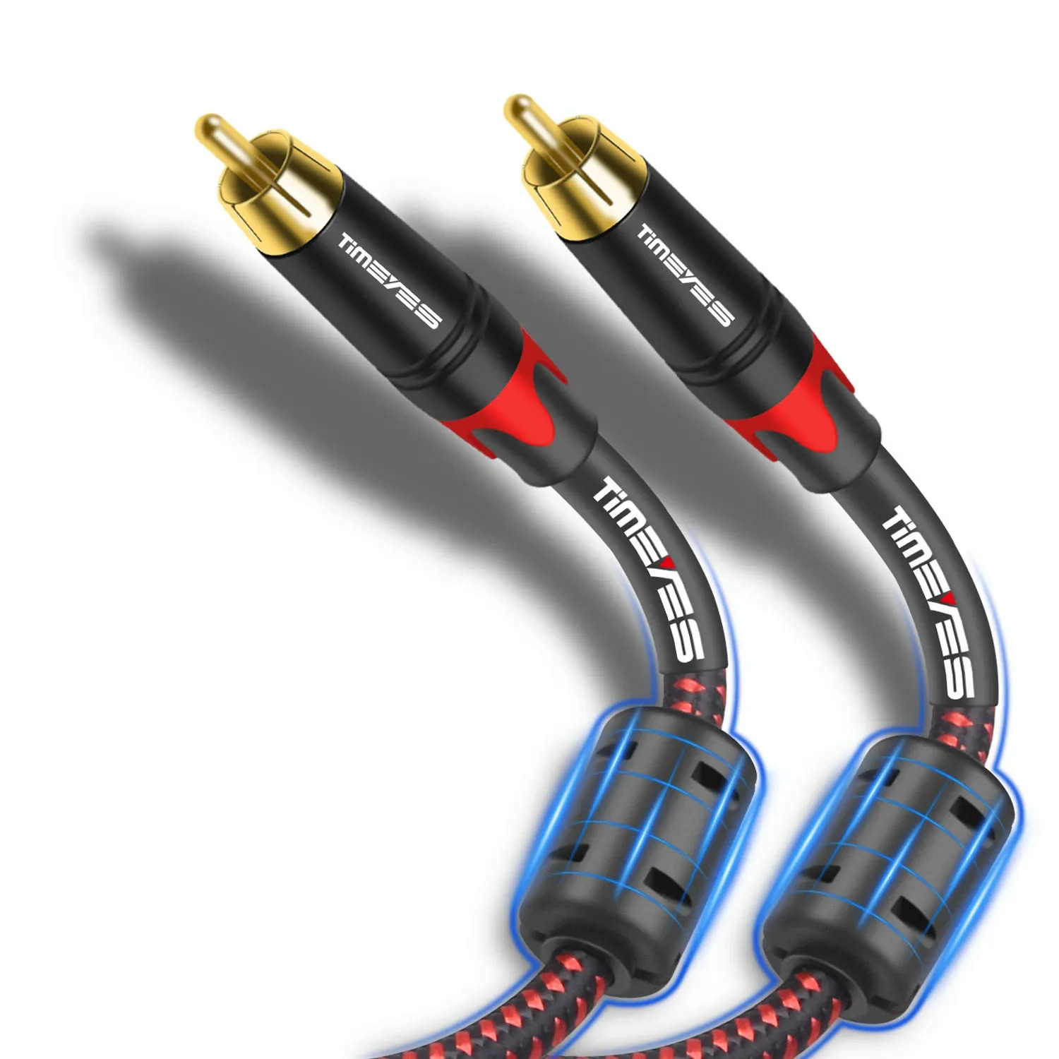Cable RCA TimEYES 2 Metros Blindado Subwoofer Audio Hifi 2m 1