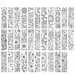 Set 32 marcador de Página flores dibujos para colorear - Miniatura 1