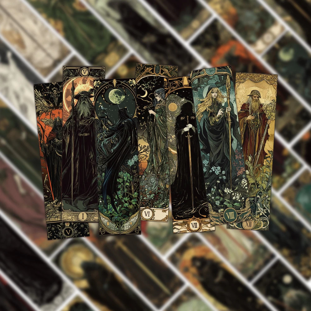 Set 30 Marcador de Página Estilo Gótico Oscuro Magia 6
