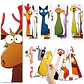 Set 30 Marcador de Página Animales Divertidos Coloridos - Miniatura 2