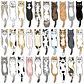Set 30 Marcador de Página Gatitos Dibujos Animados Gatos - Miniatura 1