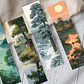 Set 30 Marcador de Página Paisajes Lagos Arboles Montañas - Miniatura 2